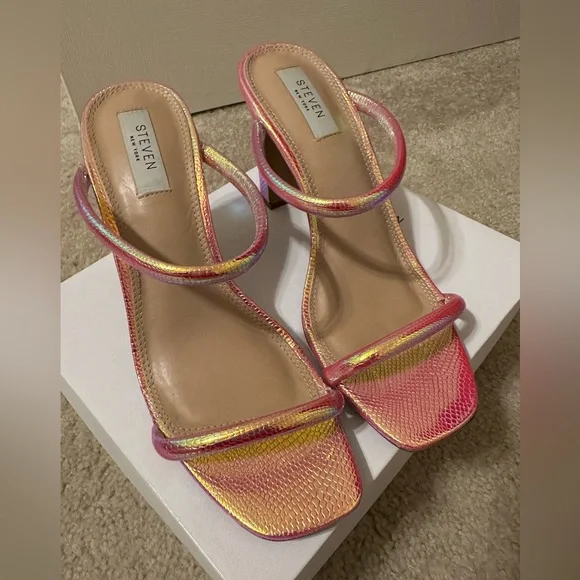 Steven by Steve Madden Jacee Iridescent Sandal - Picture 2 of 5
